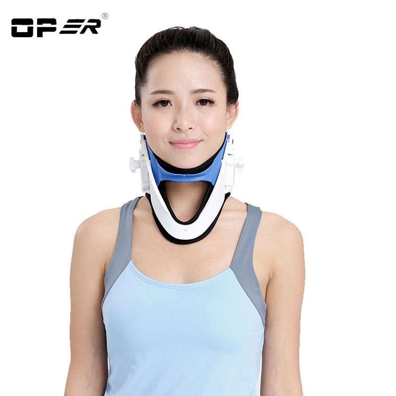 OPER Neck Collar Correct Posture Height Adjustable Cervical Vertebra Tractor - KiwisLove