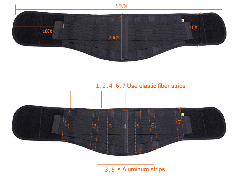 Back Support Posture Corrector Lumbar Lower Back Brace - KiwisLove