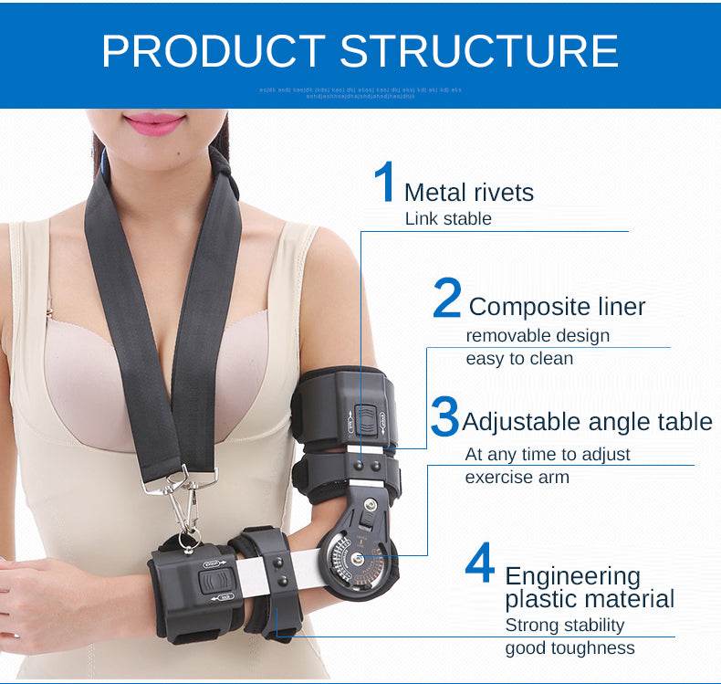 EO-Adjustable elbow arm stretched straight cerebral stroke Hemiplegia Correction brace - KiwisLove