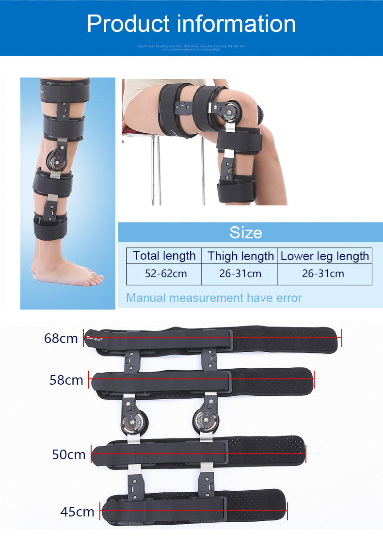 OPER Adjustable Long Knee Brace Support Joint Apparatus Stabiliser - KiwisLove