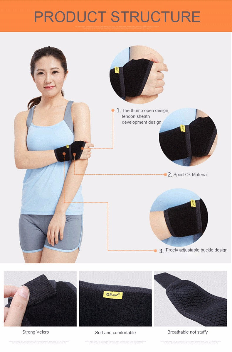 OPER Fixed wrist band Adjustable  Wrist Thumb protection - KiwisLove