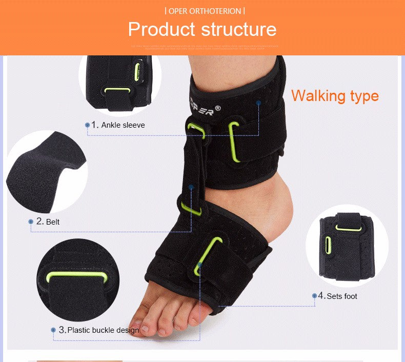 OPER Adjustable Ankle foot Support Brace Plantar  Foot Drop Foot Cramp - KiwisLove