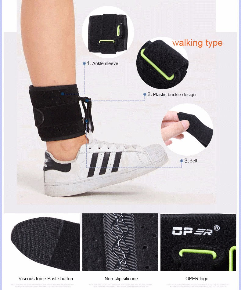 OPER Adjustable Ankle foot Support Brace Plantar  Foot Drop Foot Cramp - KiwisLove