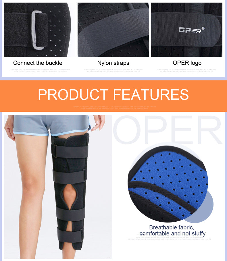 OPER patellar knee support leg Fixation Brace Knee Fracture Stent - KiwisLove