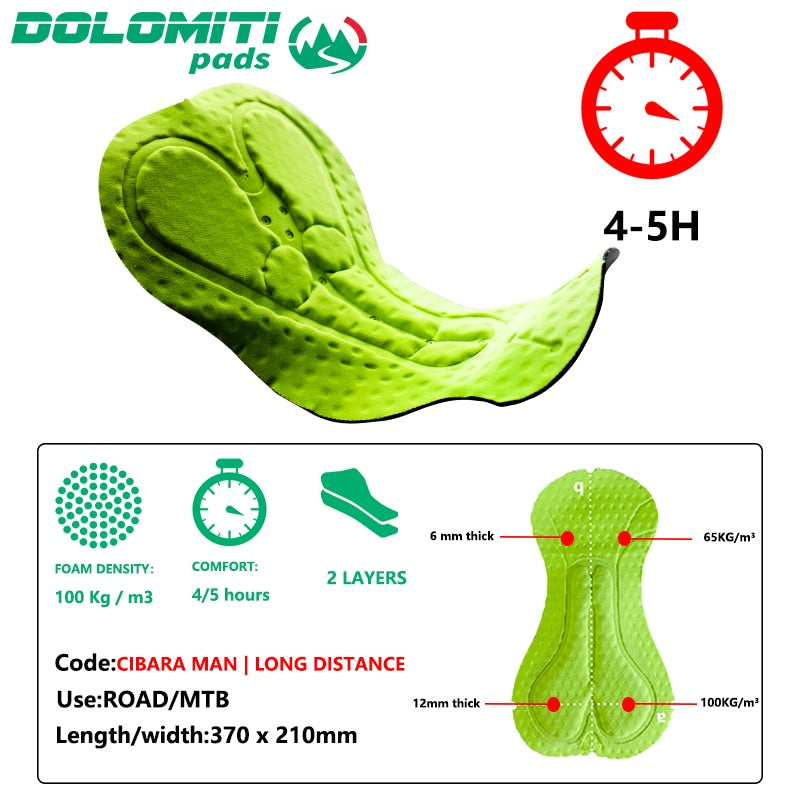 SPAKCT Men Cycling Shorts Dolomiti Breathable Cycling Bib Shorts Pants MTB - KiwisLove