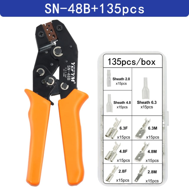 SN-48B crimping pliers 0.5-2.5mm² YEFYM high precision jaw wire electrical hand tools - KiwisLove