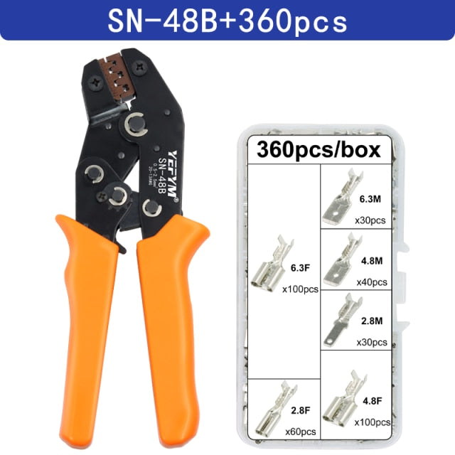 SN-48B crimping pliers 0.5-2.5mm² YEFYM high precision jaw wire electrical hand tools - KiwisLove