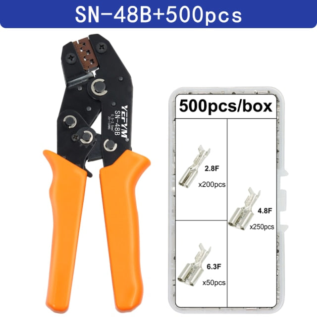 SN-48B crimping pliers 0.5-2.5mm² YEFYM high precision jaw wire electrical hand tools - KiwisLove