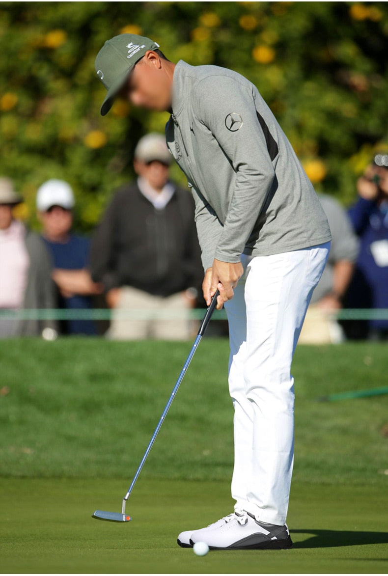 Pgm Breathable Men's Golf Shoes Waterproof Leather Rotating Knobs Sneakers - KiwisLove