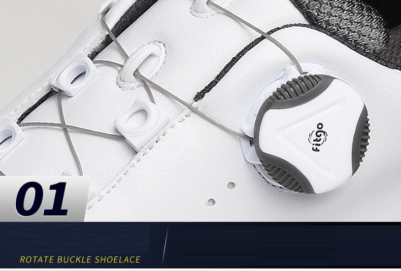 Pgm Breathable Men's Golf Shoes Waterproof Leather Rotating Knobs Sneakers - KiwisLove