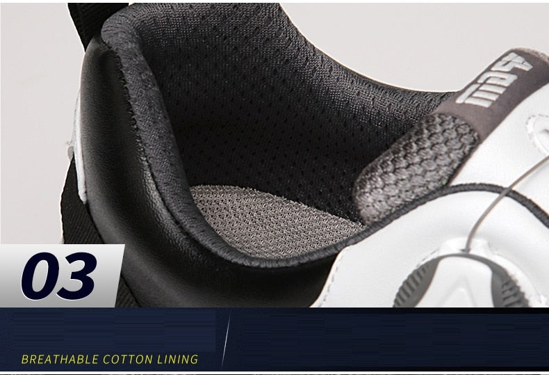 Pgm Breathable Men's Golf Shoes Waterproof Leather Rotating Knobs Sneakers - KiwisLove