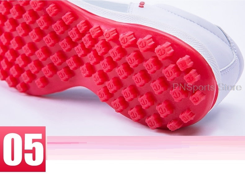 Waterproof Golf Shoes Women Spikes Athletic Sneakes Knob Buckle - KiwisLove