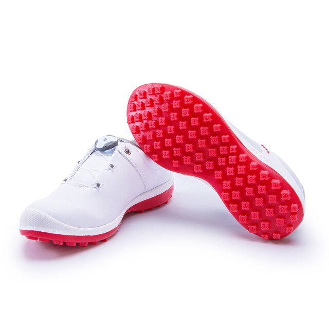 Waterproof Golf Shoes Women Spikes Athletic Sneakes Knob Buckle - KiwisLove