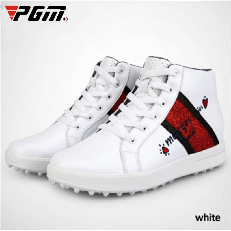 PGM Golf Shoes Women High Upper Inside Height Increasing Waterproof Breathable - KiwisLove