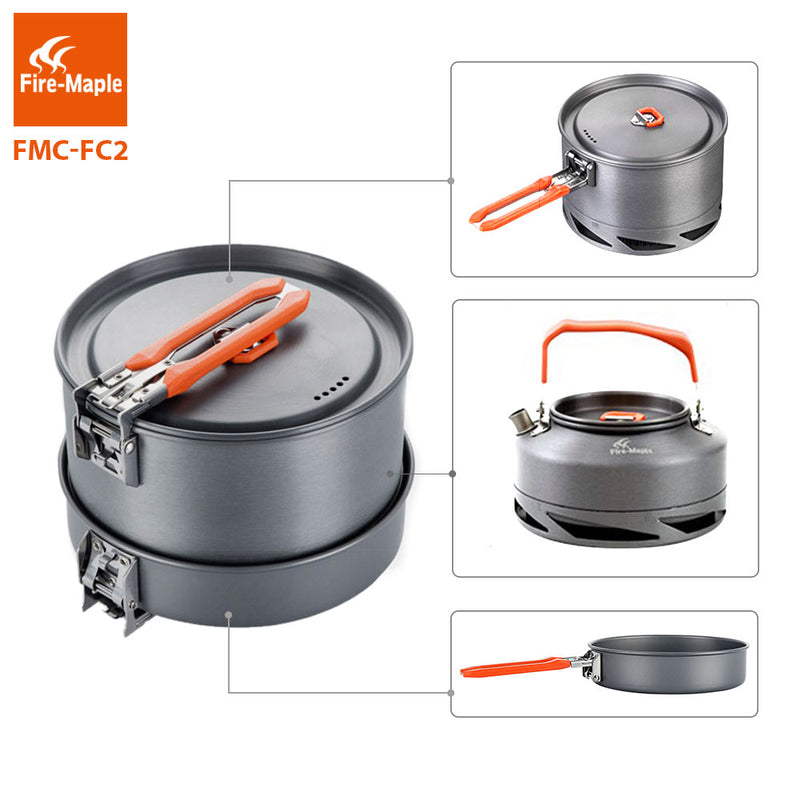 Fire Maple Camping  Pot KettleFry Pan Set Outdoor Camp Cooking Set - KiwisLove