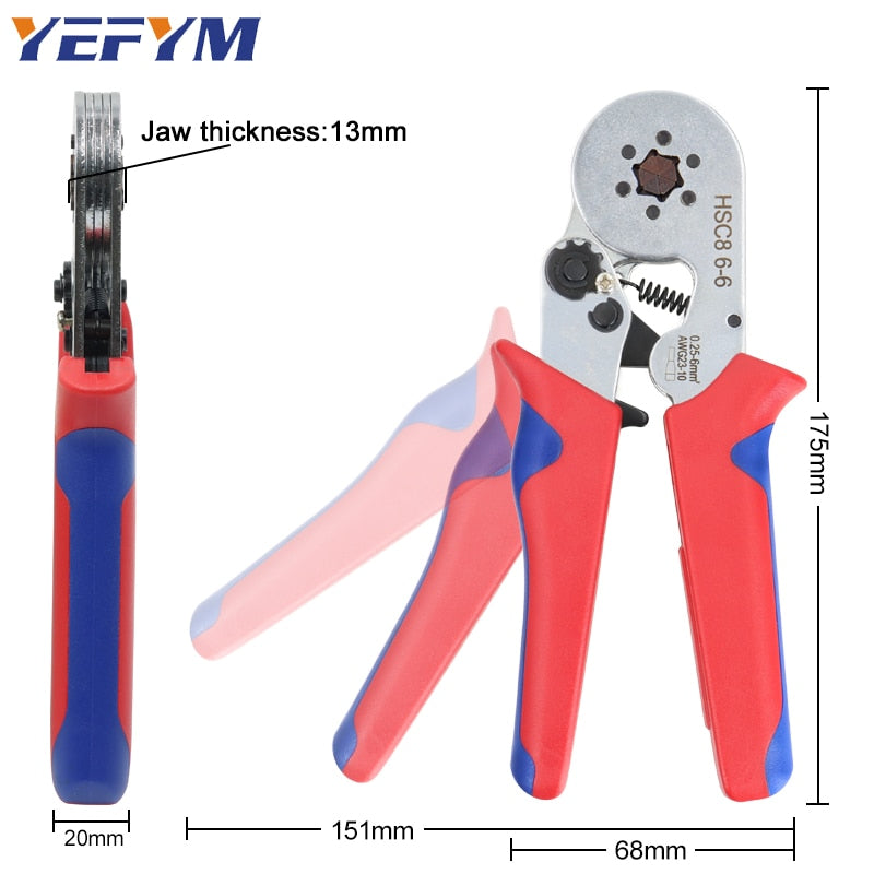 Tubular Terminal Crimping Tools Mini Electrical Pliers High Precision Clamp - KiwisLove