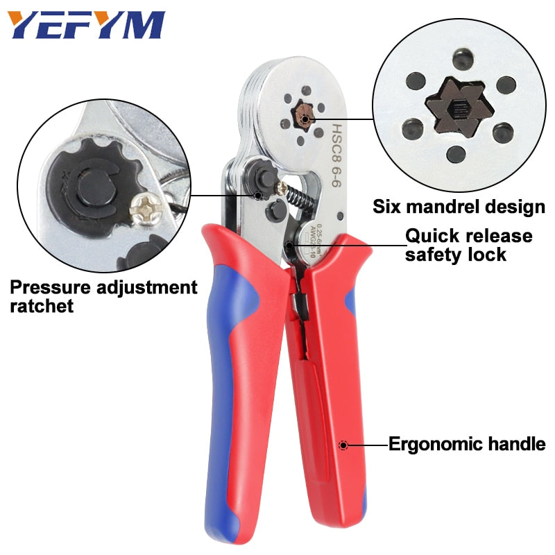 Tubular Terminal Crimping Tools Mini Electrical Pliers High Precision Clamp - KiwisLove