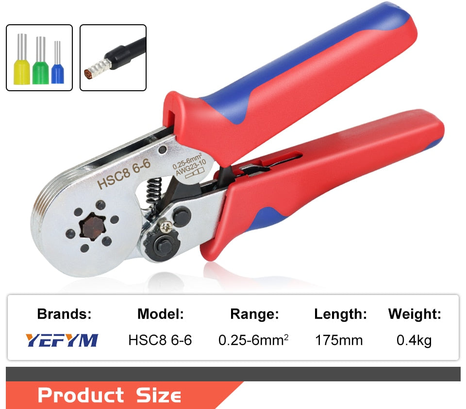 Tubular Terminal Crimping Tools Mini Electrical Pliers High Precision Clamp - KiwisLove