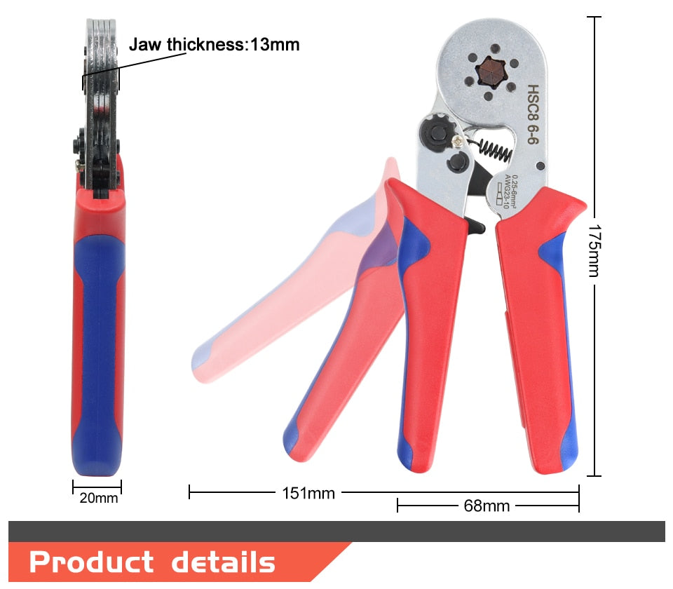 Tubular Terminal Crimping Tools Mini Electrical Pliers High Precision Clamp - KiwisLove