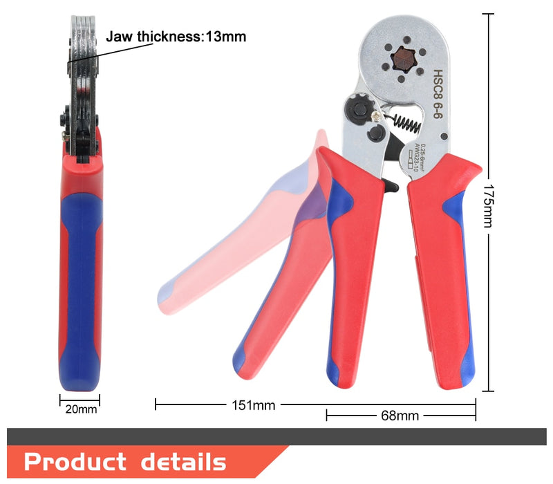 Tubular Terminal Crimping Tools Mini Electrical Pliers High Precision Clamp - KiwisLove