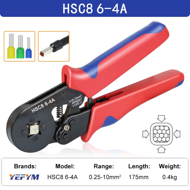 Tubular Terminal Crimping Tools Mini Electrical Pliers High Precision Clamp - KiwisLove