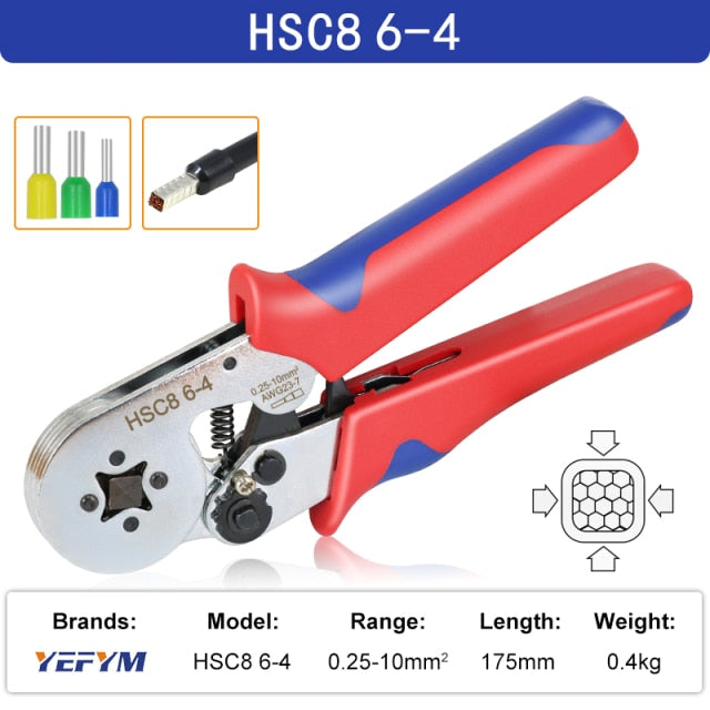 Tubular Terminal Crimping Tools Mini Electrical Pliers High Precision Clamp - KiwisLove