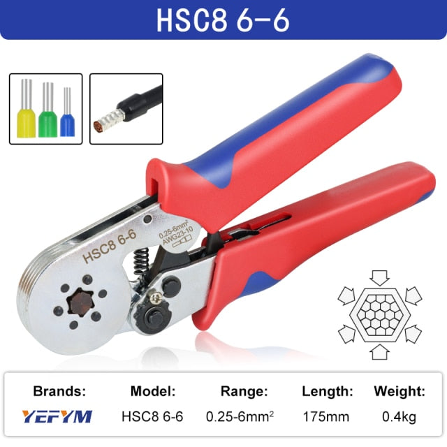 Tubular Terminal Crimping Tools Mini Electrical Pliers High Precision Clamp - KiwisLove