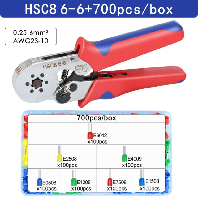 Tubular Terminal Crimping Tools Mini Electrical Pliers High Precision Clamp - KiwisLove