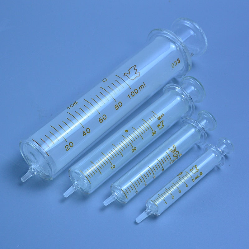 1-100ML  Glass syringe Glass enema sampler dispensing - KiwisLove