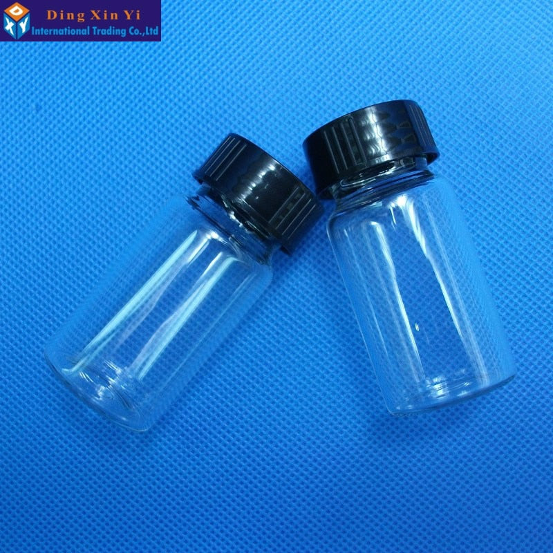 20ML 10pcs/lot Clear Liquid Sampling Sample Glass Bottles Vials Screwcap Capacity - KiwisLove