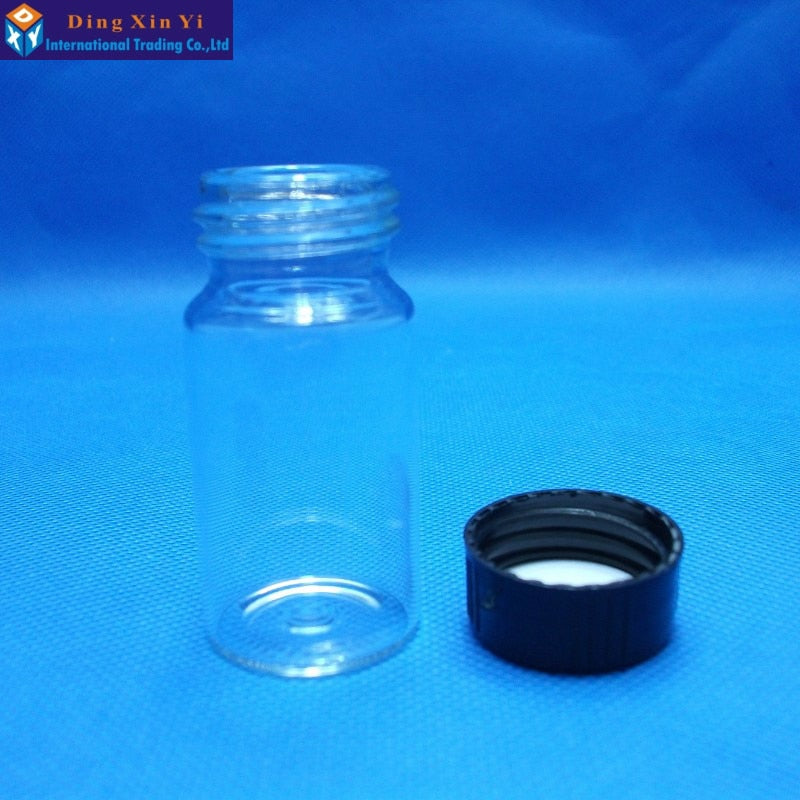 20ML 10pcs/lot Clear Liquid Sampling Sample Glass Bottles Vials Screwcap Capacity - KiwisLove
