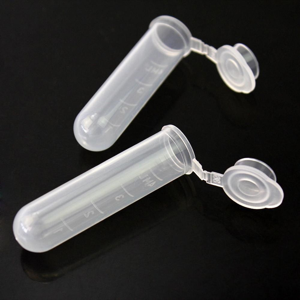 50pcs 5ml Transparent Micro Plastic Test Tube - KiwisLove