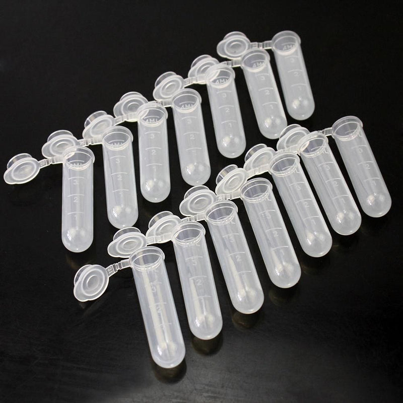 50pcs 5ml Transparent Micro Plastic Test Tube - KiwisLove