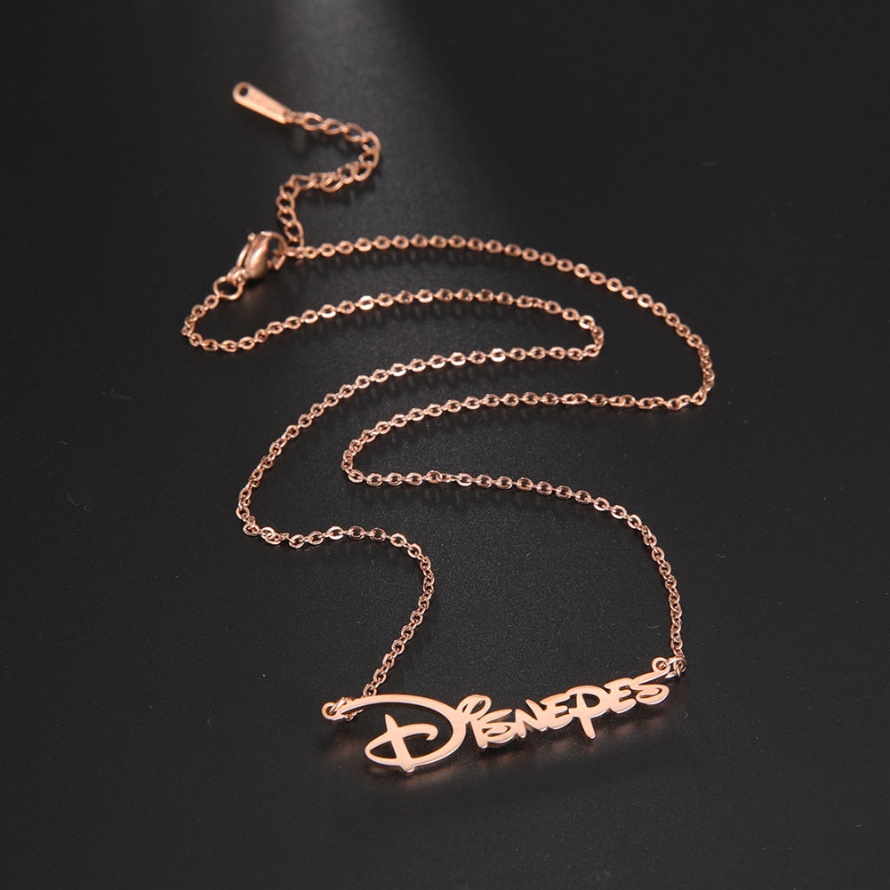 Custom Name Necklace Women Personalized Nameplate Birthday Gift Lady - KiwisLove