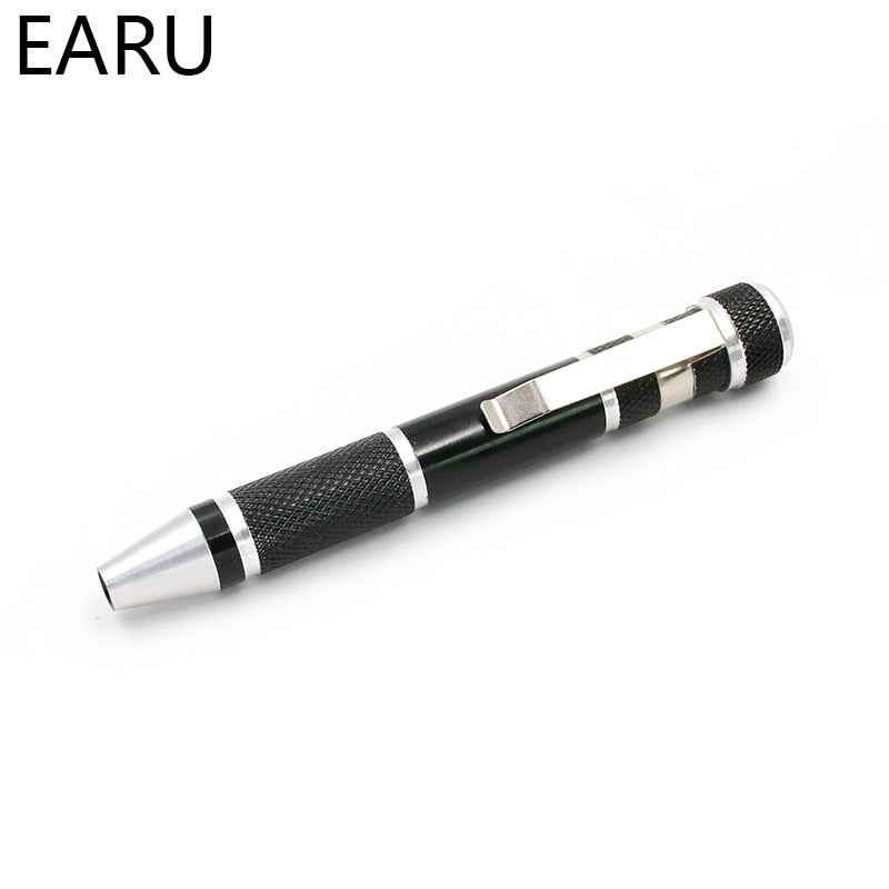 8 In 1 Mini Aluminum Precision Pen Screw Driver Set  for Cell Phone - KiwisLove