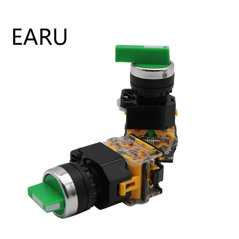 22MM Selector Knob Rotary Switch Latching Momentary 10A 400V Power - KiwisLove