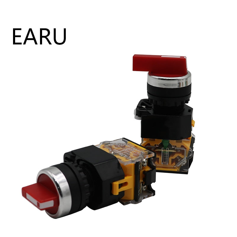 22MM Selector Knob Rotary Switch Latching Momentary 10A 400V Power - KiwisLove