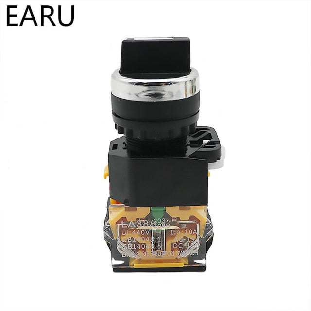 22MM Selector Knob Rotary Switch Latching Momentary 10A 400V Power - KiwisLove