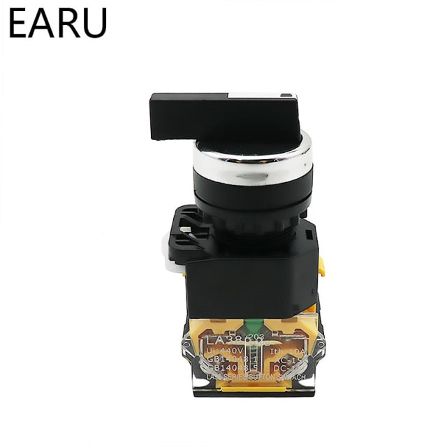 22MM Selector Knob Rotary Switch Latching Momentary 10A 400V Power - KiwisLove