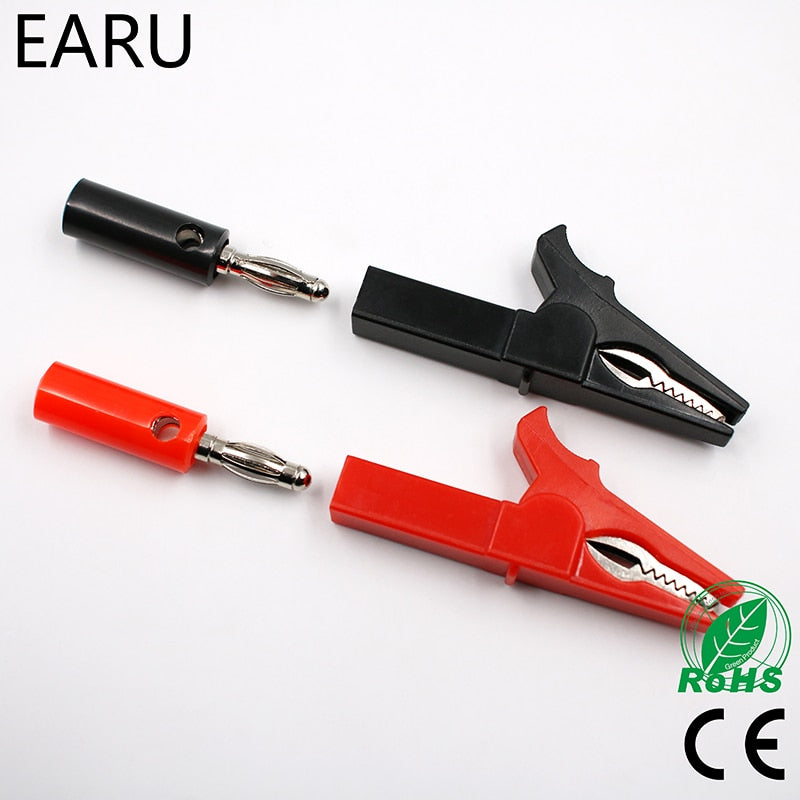 55MM Alligator Clip + 4mm BANANA PLUG Test Probe - KiwisLove