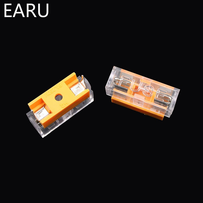 10pcs Panel Mount PCB for 5*20mm Glass Tube Fuse Holder Case - KiwisLove