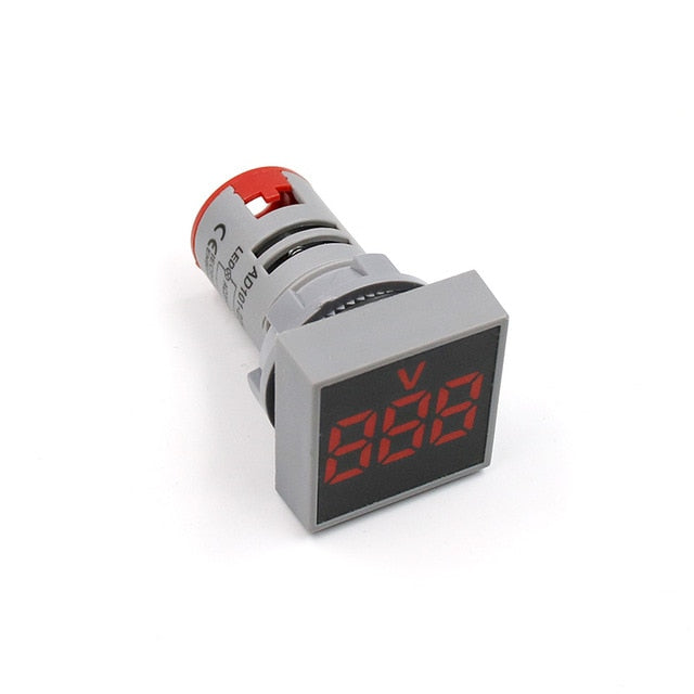 Mini Voltmeter Square Panel LED Digital Voltage Meter Indicator Light Tester - KiwisLove