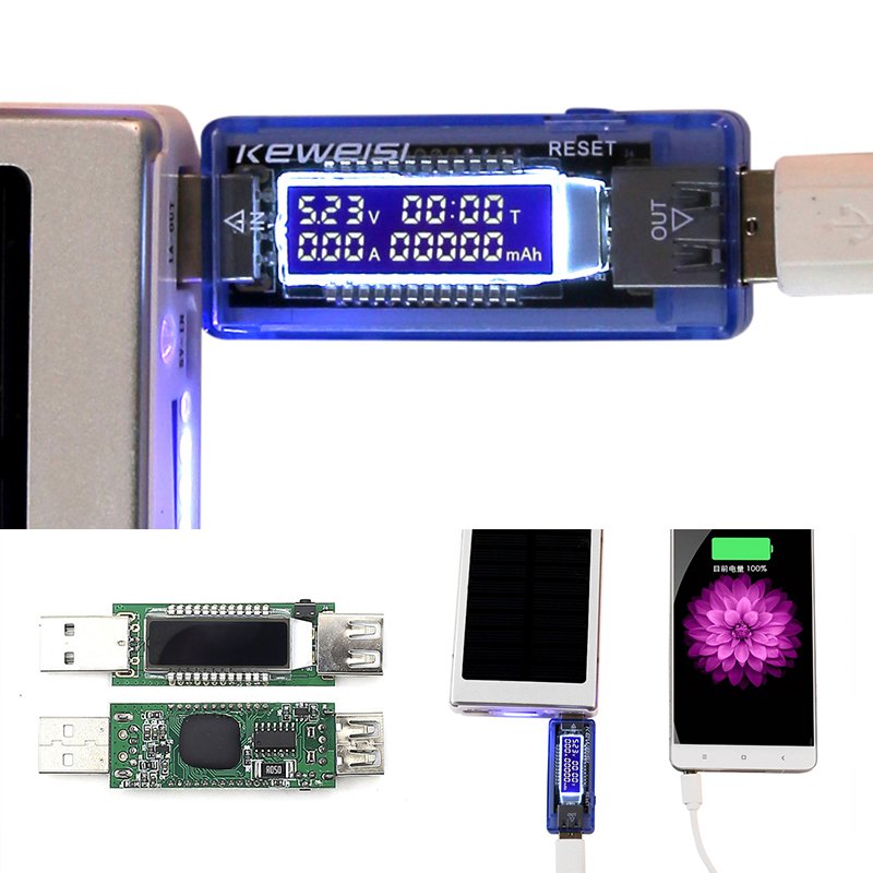 3 in 1 Battery Tester Voltage Current Detector Mobile Power Meter USB Charger Doctor - KiwisLove