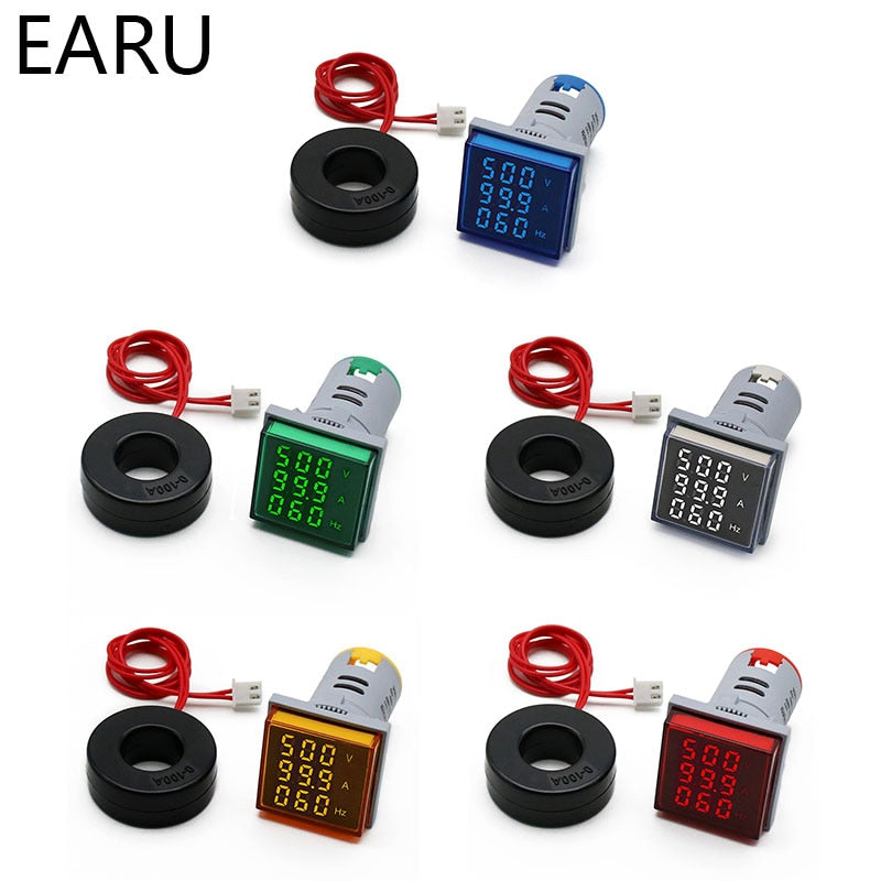 Digital Voltmeter Ammeter Hertz Meter  Indicator Tester - KiwisLove