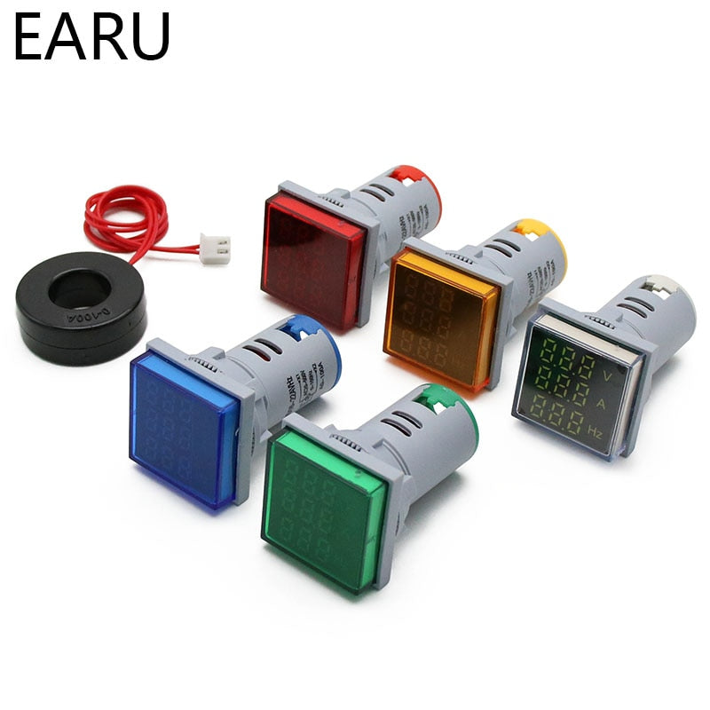 Digital Voltmeter Ammeter Hertz Meter  Indicator Tester - KiwisLove