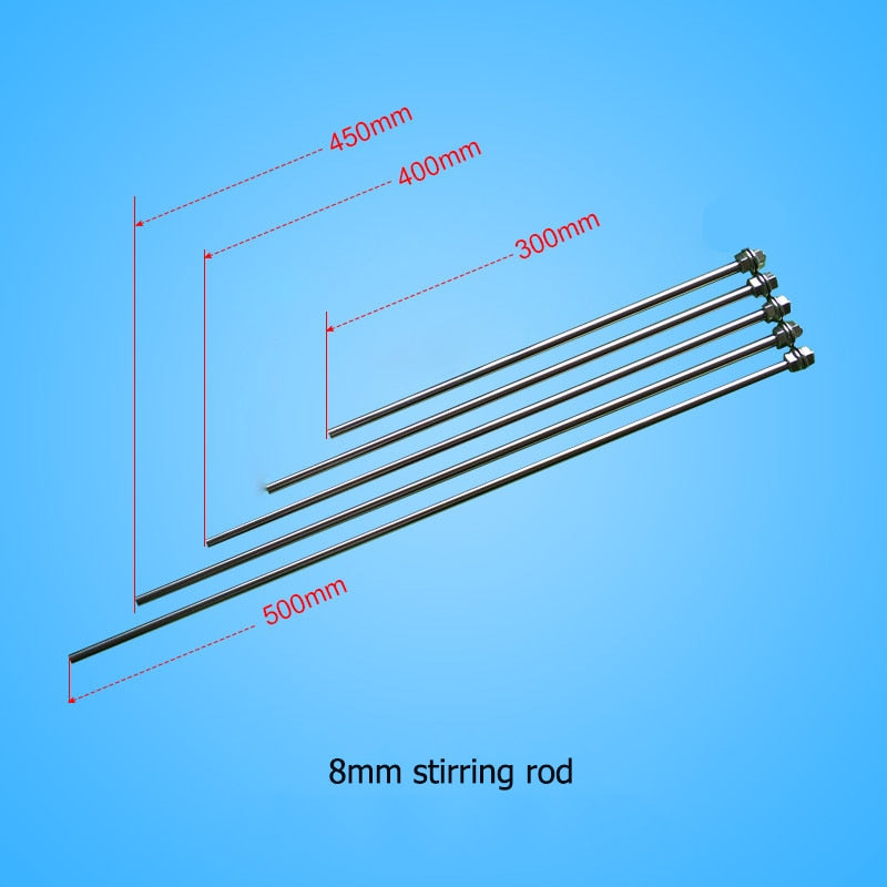 1pc lab stainless steel stirring mixing rod for agitating dispersing machine - KiwisLove