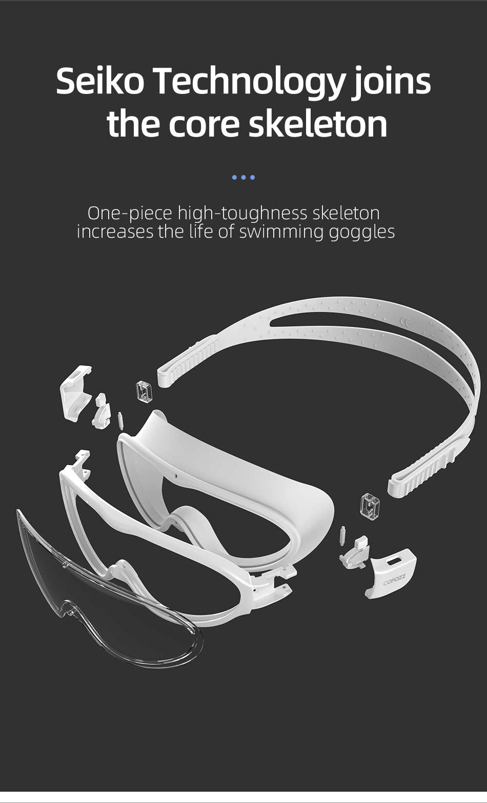 COPOZZ Soft Silicone Swimming Goggles Eyewear Anti-Fog UV Men Women - KiwisLove