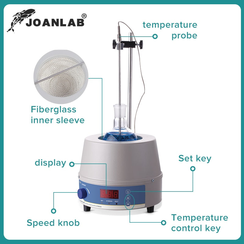 JOANLAB Digital Electric Heating Mantle With Magnetic Stirring - KiwisLove