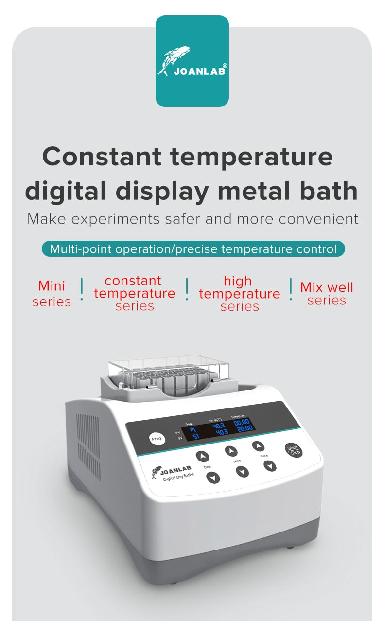 JOANLAB Mini Dry Bath Incubator With Heating Block 0.5/1.5/2/15/50ml - KiwisLove