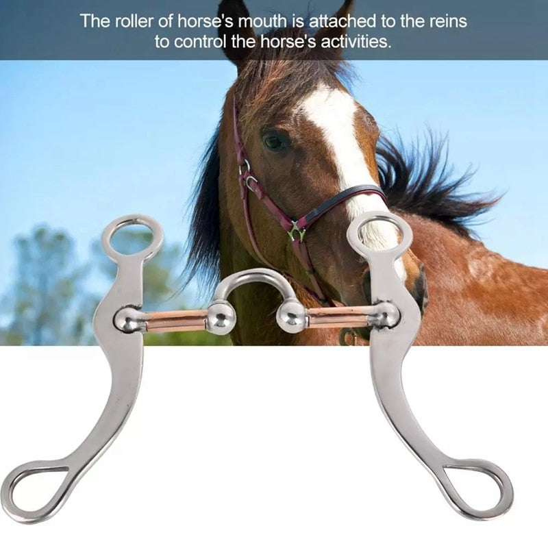 Farm Animal Product Stainless Steel Mouth Roll For Horse Feeding - KiwisLove